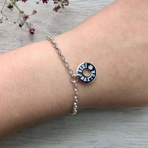 Personalised charm bracelet for dog or cat lover