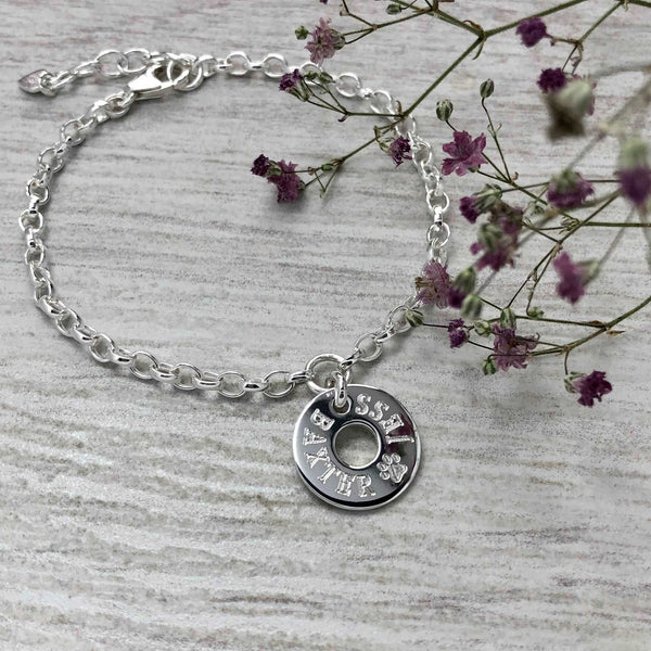 Personalised charm bracelet for dog or cat lover