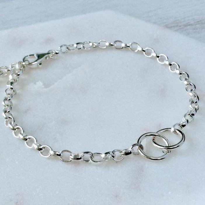 Interlocking circles bracelet, sterling silver – Tracy Anne Jewellery