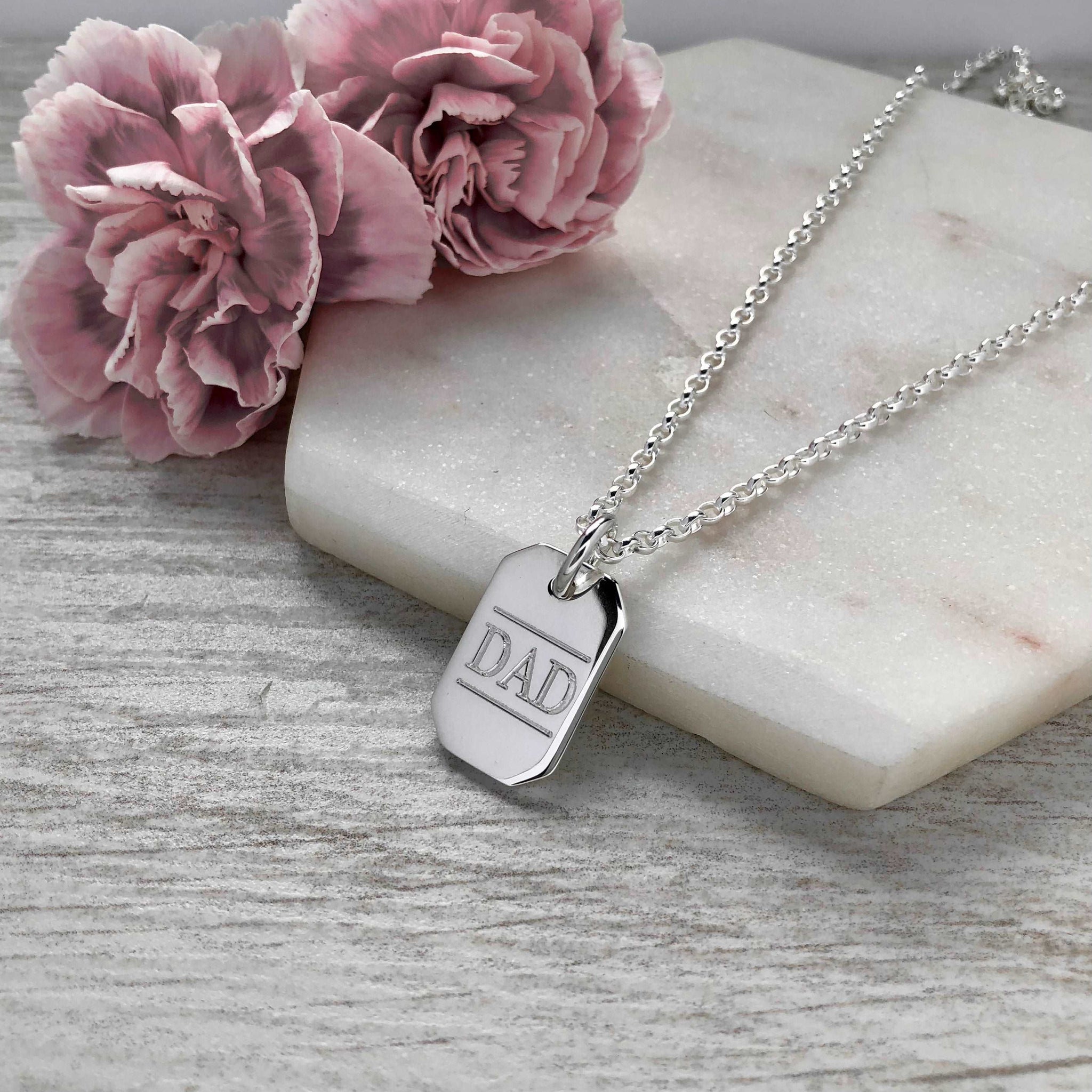 Dog Tag Necklaces For Men Personalised Mens Army Dog Tas ID Tag