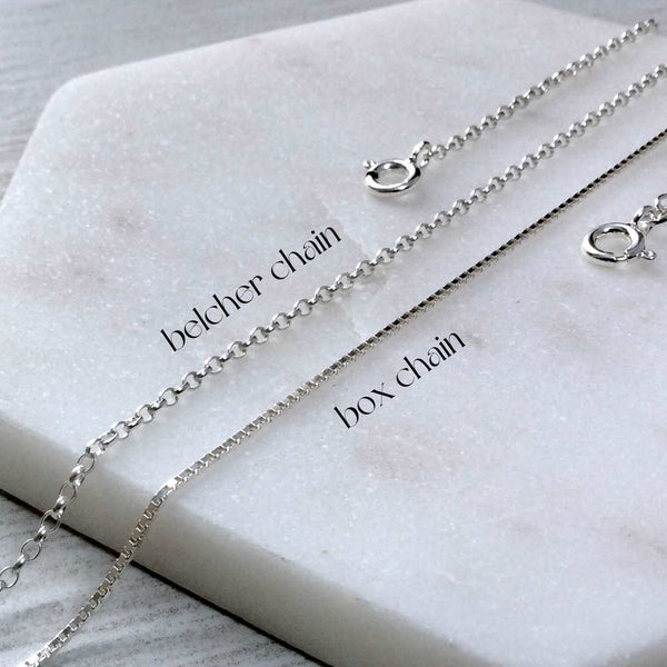 Personalised sterling silver necklace, choose your message