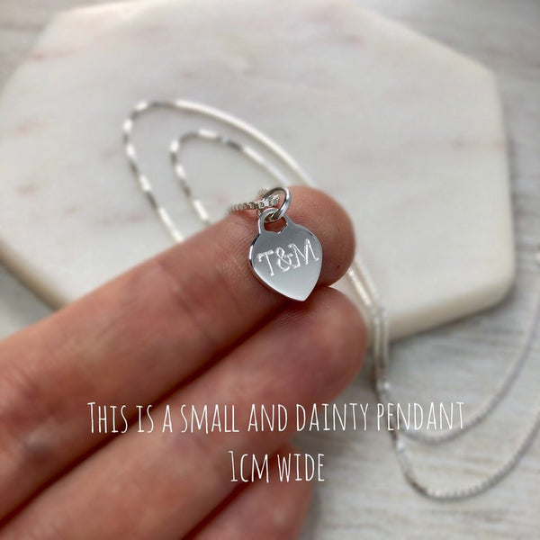 2 initials necklace, romantic gift